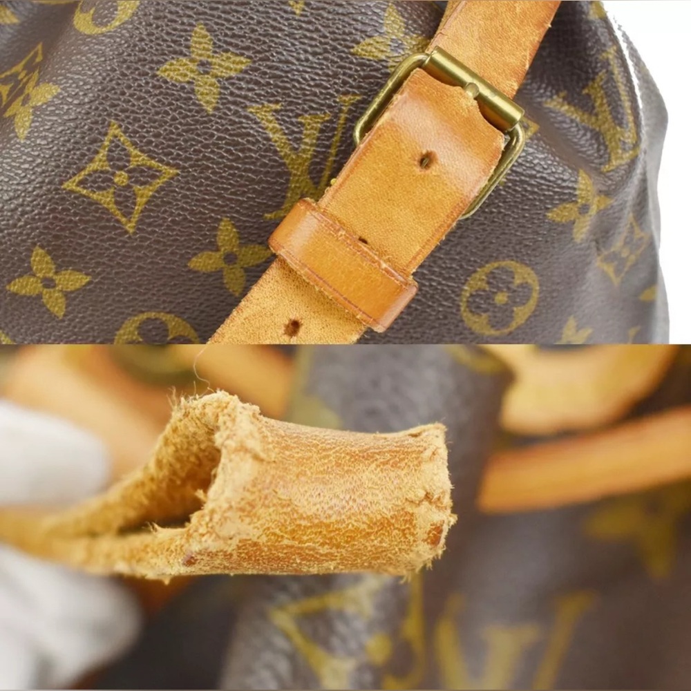 Louis Vuitton Monogram Drawstring Bucket Bag in Brown and Tan - Picture 13 of 14